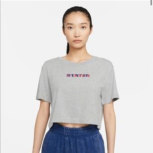 BNWT U.S. Women's Crop Soccer T-Shirt